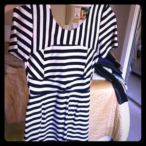 Marc Jacobs white and navy dress. Size Small